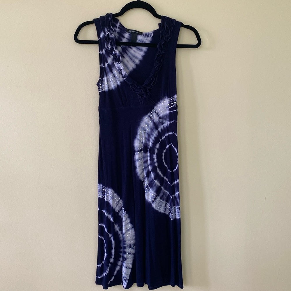 Women’s INC Embellished Tie Dye Sleeveless Dress